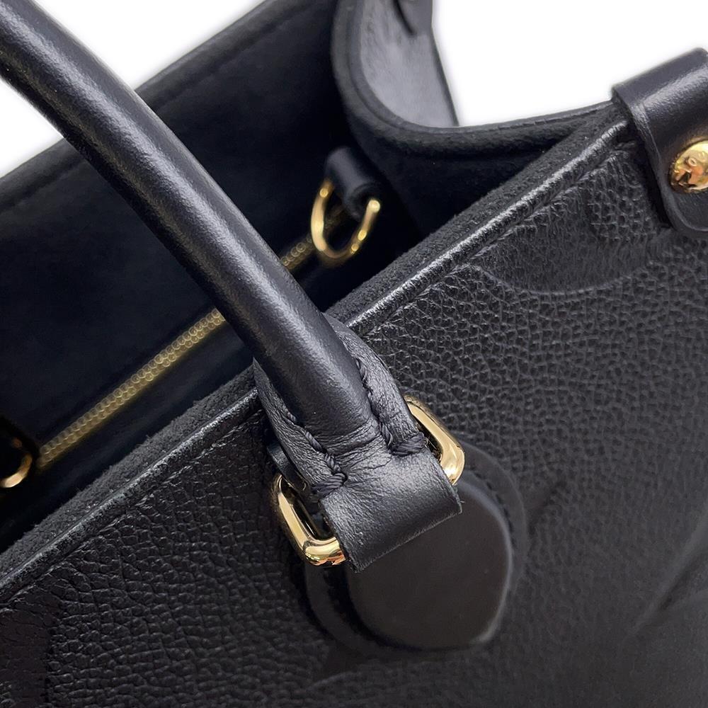 Louis Vuitton OnTheGo Monogram Empreinte Tote Bag Shoulder Black - Picture 9 of 12